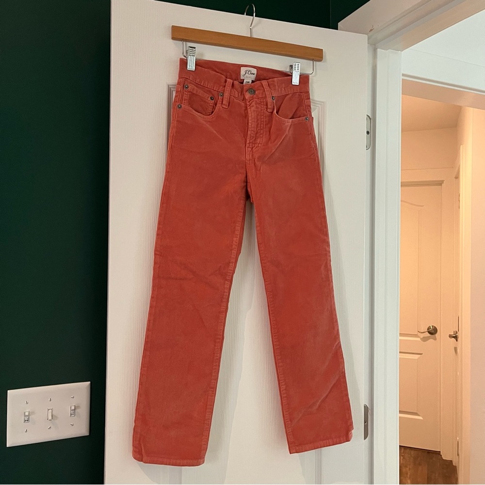 JCrew NWT Pumpkin Spice colored Corduroy Pants 23P